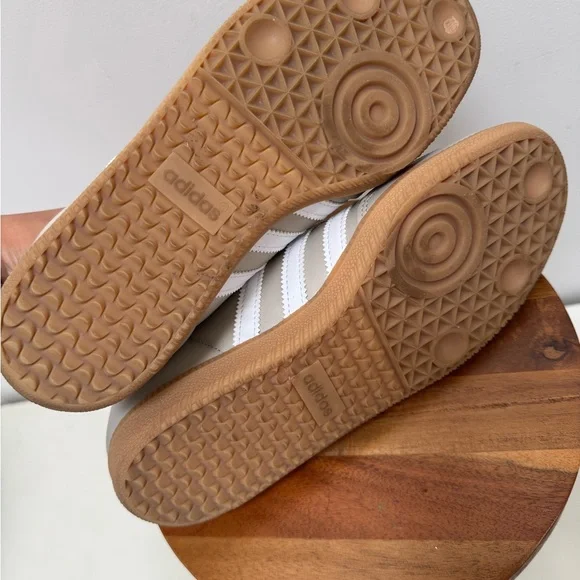 Adidas Samba Sneakers in Taupe and White - Picture 5 of 7